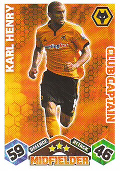Karl Henry Wolverhampton Wanderers 2009/10 Topps Match Attax Club Captain #EX108